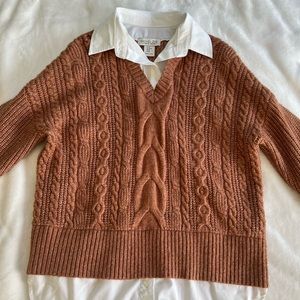 Rachel Zoe Cable Knit Sweater